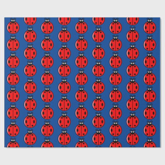 Drie kleine ladybugs - Matte Wrapping Paper Cadeaupapier (Vlak)