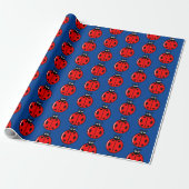 Drie kleine ladybugs - Matte Wrapping Paper Cadeaupapier (Uitgerold)