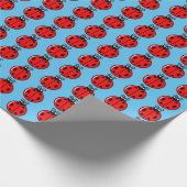 Drie kleine ladybugs - Matte Wrapping Paper Cadeaupapier (Hoek)