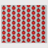 Drie kleine ladybugs - Matte Wrapping Paper Cadeaupapier (Vlak)