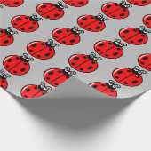 Drie kleine ladybugs - Matte Wrapping Paper Cadeaupapier (Hoek)