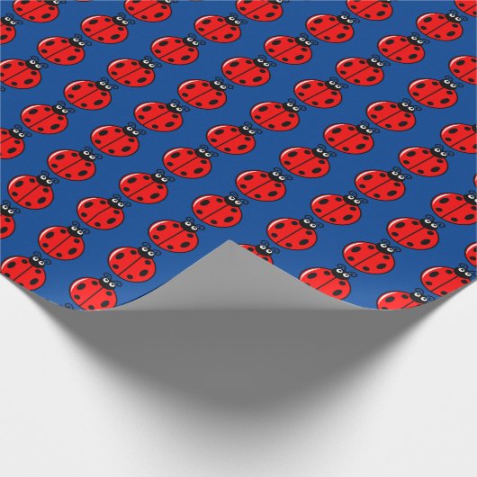 Drie kleine ladybugs - Matte Wrapping Paper Cadeaupapier (Hoek)