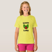 Drie kleine ladybugs - Meisjes' Basic T-Shirt (Voorkant volledig)