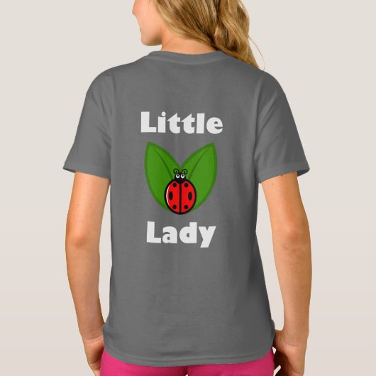 Drie kleine ladybugs - Meisjes' Basic T-Shirt (Achterkant)