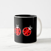 Drie Kleine Ladybugs - Mok met twee tonen (Voorkant rechts)