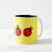 Drie Kleine Ladybugs - Mok met twee tonen (Voorkant rechts)