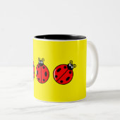 Drie Kleine Ladybugs - Mok met twee tonen (Voorkant rechts)