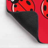 Drie Kleine Ladybugs - Mousepad Muismat (Hoek)