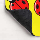 Drie Kleine Ladybugs - Mousepad Muismat (Hoek)