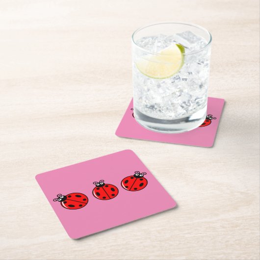 Drie kleine ladybugs - Onderzetter papier (Insitu)