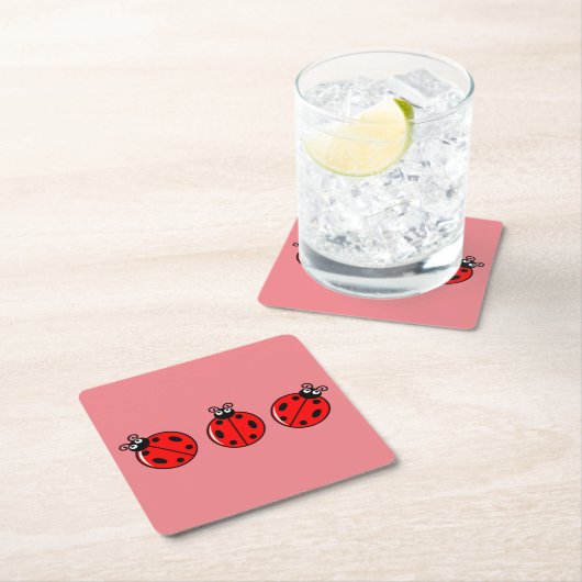 Drie kleine ladybugs - Onderzetter papier (Insitu)
