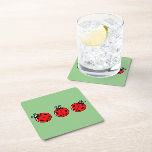 Drie kleine ladybugs - Onderzetter papier (Insitu)