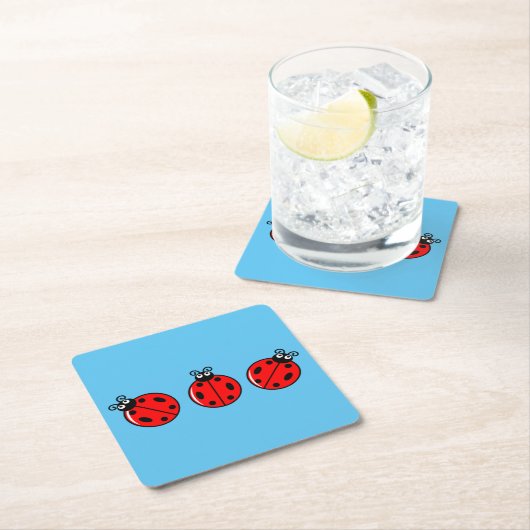 Drie kleine ladybugs - Onderzetter papier (Insitu)