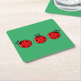 Drie kleine ladybugs - Onderzetter papier