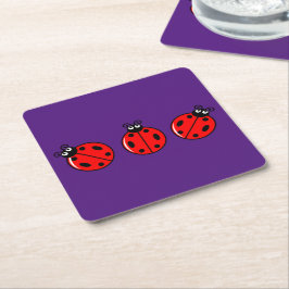 Drie kleine ladybugs - Onderzetter papier
