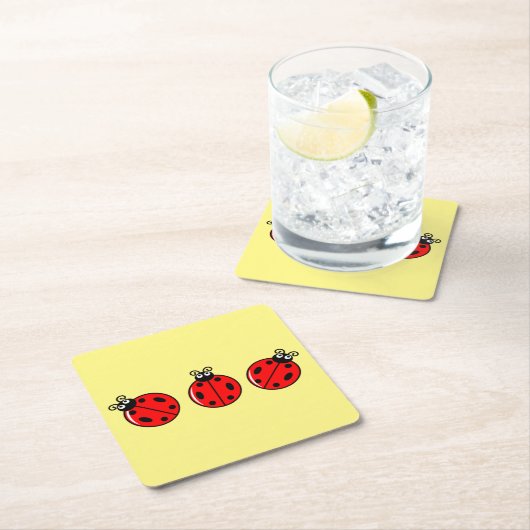 Drie kleine ladybugs - Onderzetter papier (Insitu)