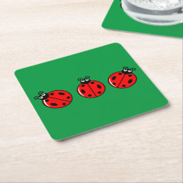 Drie kleine ladybugs - Onderzetter papier