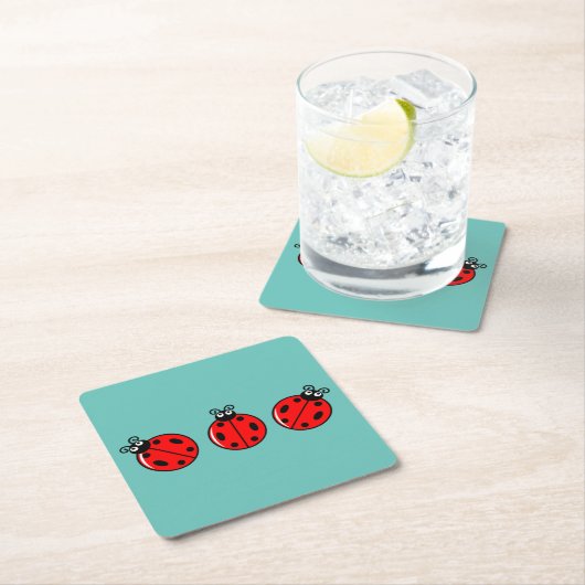 Drie kleine ladybugs - Onderzetter papier (Insitu)