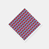 Drie kleine ladybugs - standaard cocktail servet (Hoek)