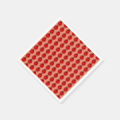 Drie kleine ladybugs - standaard cocktail servet (Hoek)
