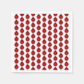 Drie kleine ladybugs - standaard cocktail servet (Voorkant)