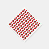 Drie kleine ladybugs - standaard cocktail servet (Hoek)