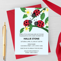 Drie Kleine Liefdeskevers Lieveheersbeestje Baby S