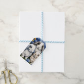 Drie kleine luipkonijnen cadeaulabel (Met Touw)