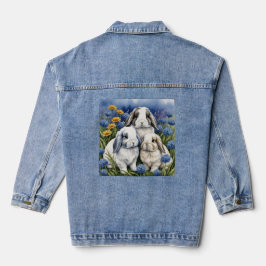 Drie kleine luipkonijnen denim jacket