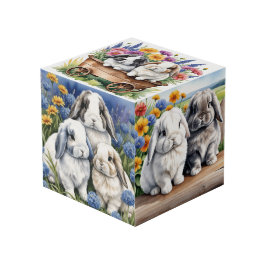 Drie kleine luipkonijnen kubus