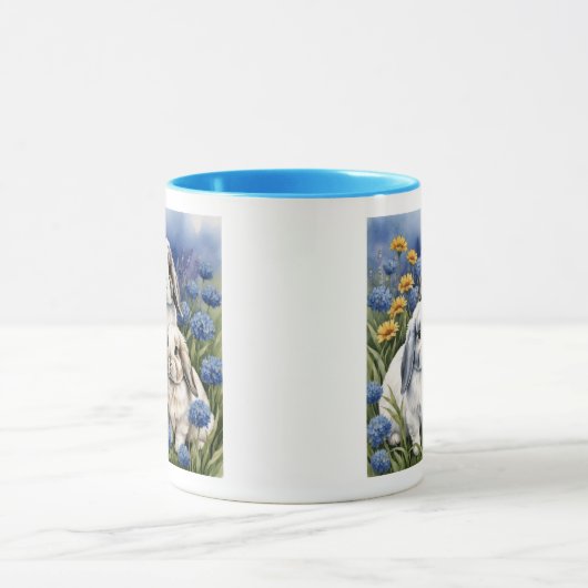 Drie kleine luipkonijnen mok (Midden)