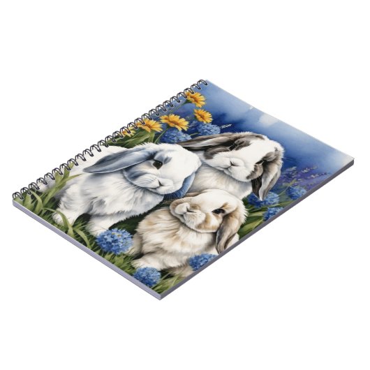 Drie kleine luipkonijnen notitieboek (Linkerzijde)