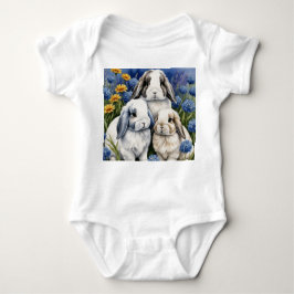 Drie kleine luipkonijnen romper