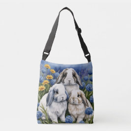 Drie kleine luskonijntjes crossbody tas