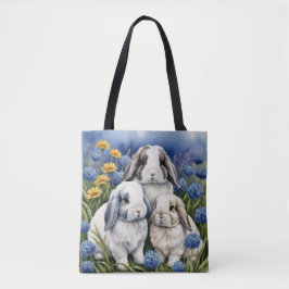 Drie kleine luskonijntjes tote bag