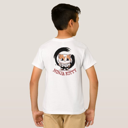 Drie kleine Ninja Katten T-shirt (Achterkant volledig)