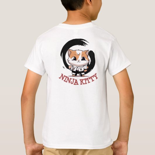 Drie kleine Ninja Katten T-shirt (Achterkant)