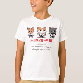 Drie kleine Ninja Katten T-shirt