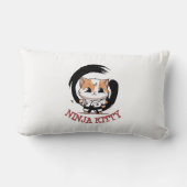 Drie Kleine Ninja Katties Kussen (Achterkant)