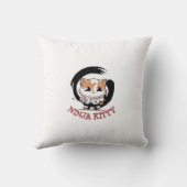 Drie Kleine Ninja Katties Kussen (Achterkant)