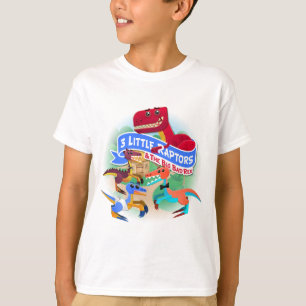 Drie kleine Raptors en T-Rex booys' Basic T-Shirt