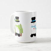 Drie Kleine Sneeuwmannen Koffiemok (Voorkant links)