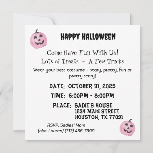 Drie kleine spoken kaart (Achterkant)