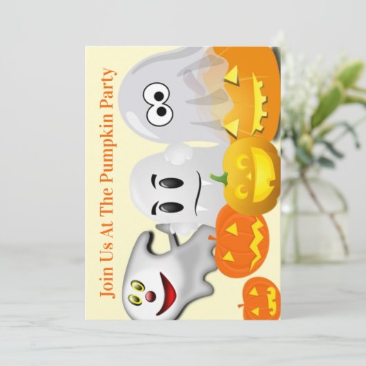 Drie kleine spoken kaart (Staand voorkant)