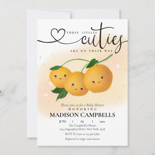 Drie kleine stukken zijn onderweg kaart (Voorkant)