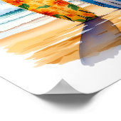 Drie kleine surfplanken poster (Hoek)