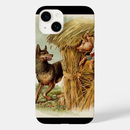 Drie kleine Varkens Big Bad Wolf, Fairy Tale Case-Mate iPhone Case (Achterkant)