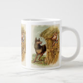 Drie kleine Varkens Big Bad Wolf,  Fairy Tale Grote Koffiekop (Rechts)