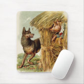 Drie kleine Varkens Big Bad Wolf,  Fairy Tale Muismat (Met muis)