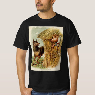 Drie kleine Varkens Big Bad Wolf,  Fairy Tale T-shirt